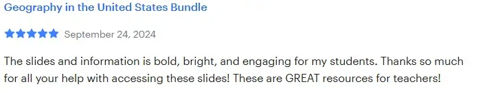 TPT Testimonial 2025