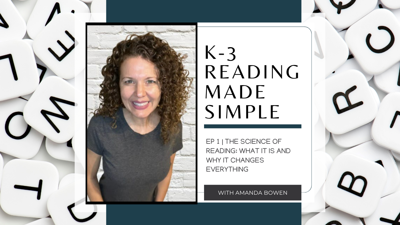 Learn to teach students how to read with the K-3 Reading Made Simple Podcast, Episode 1