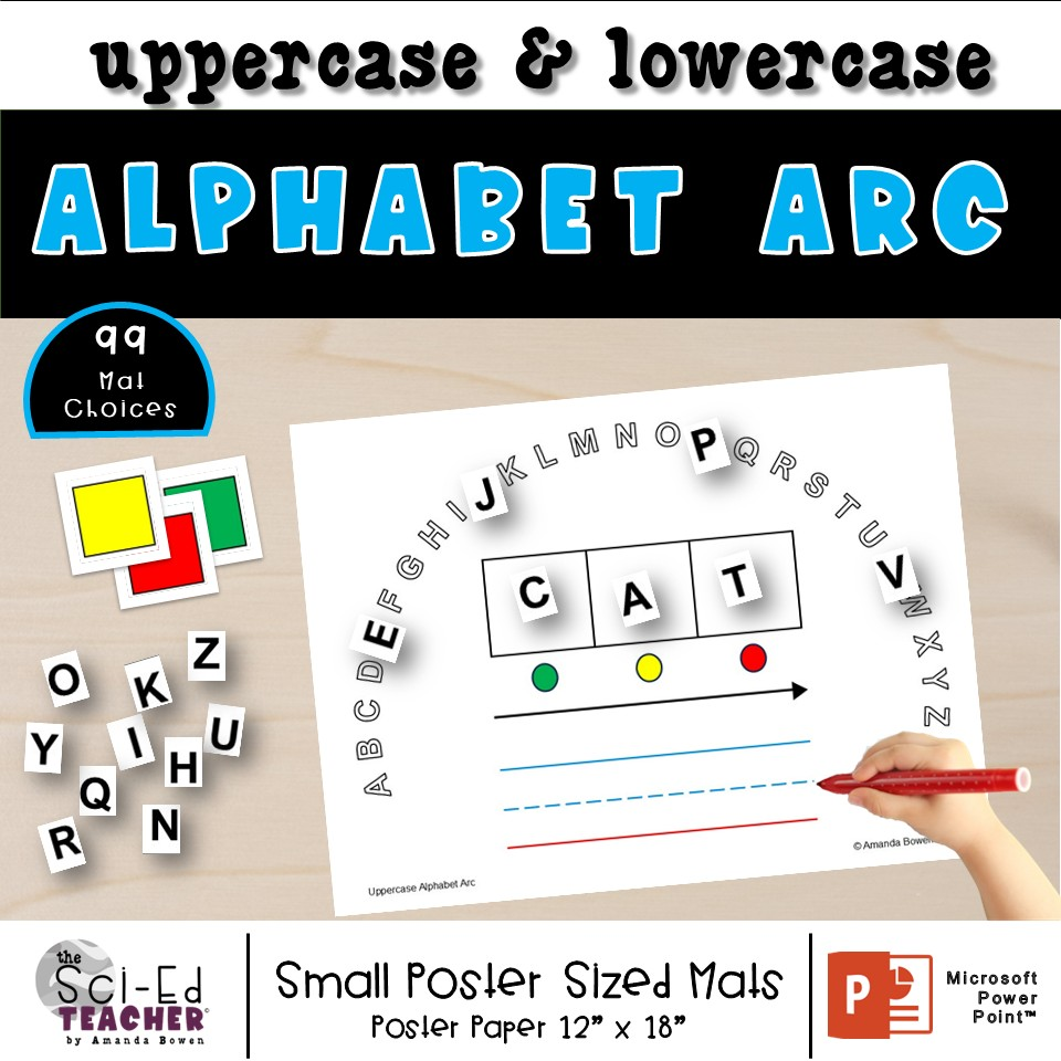 alphabet arc cover for TPT