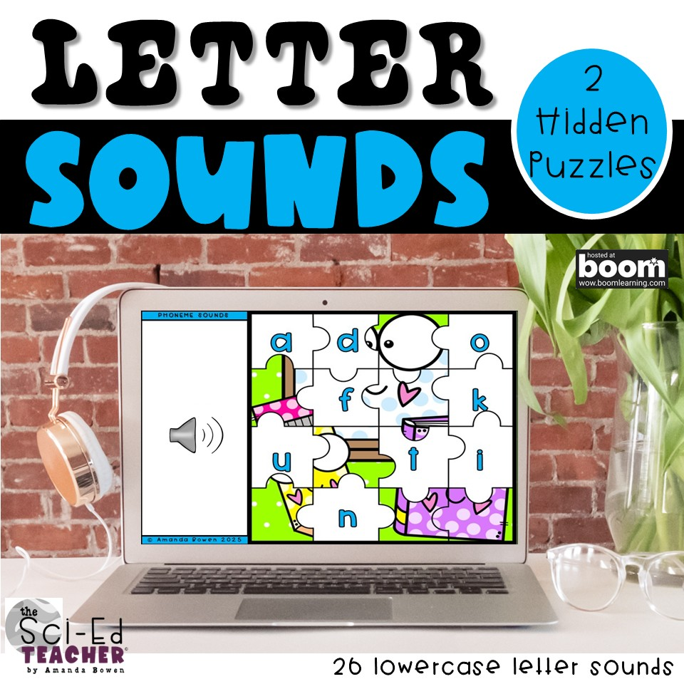 Boom Puzzle Cover for letter sounds correspondences